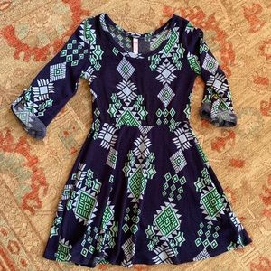 Francesca’s Aztec sweater dress